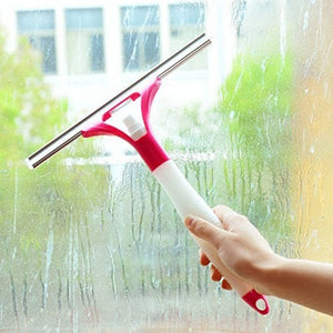 Windows Glass Cleaner Wiper With Spray       ( PAIR OF 2)