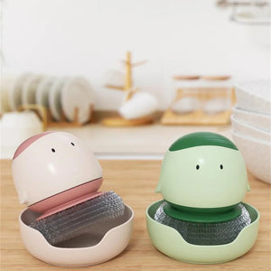 Kitchen Dishwashing Sponge Cartoon Automatic Liquid