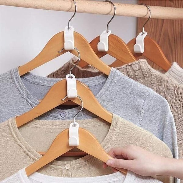 Space-Saving Clothes Hanger Hooks (PACK OF 10)