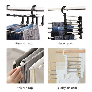 Multilayer 5 in 1 Foldable Hanger