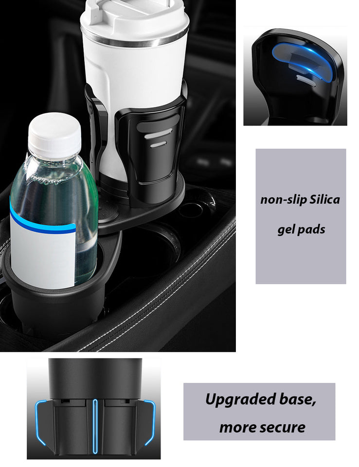 2 in 1 Multifunctional Dual Cup Holder Expander for Car