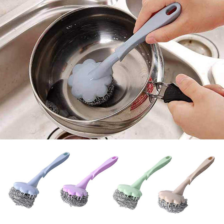 Flower Shape Stainless Steel Wire Ball Brush Sponges