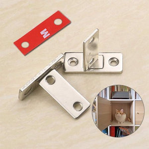 SELF ADHESIVE MAGNETIC CABINET DOOR CATCHER (PAIR OF 4)