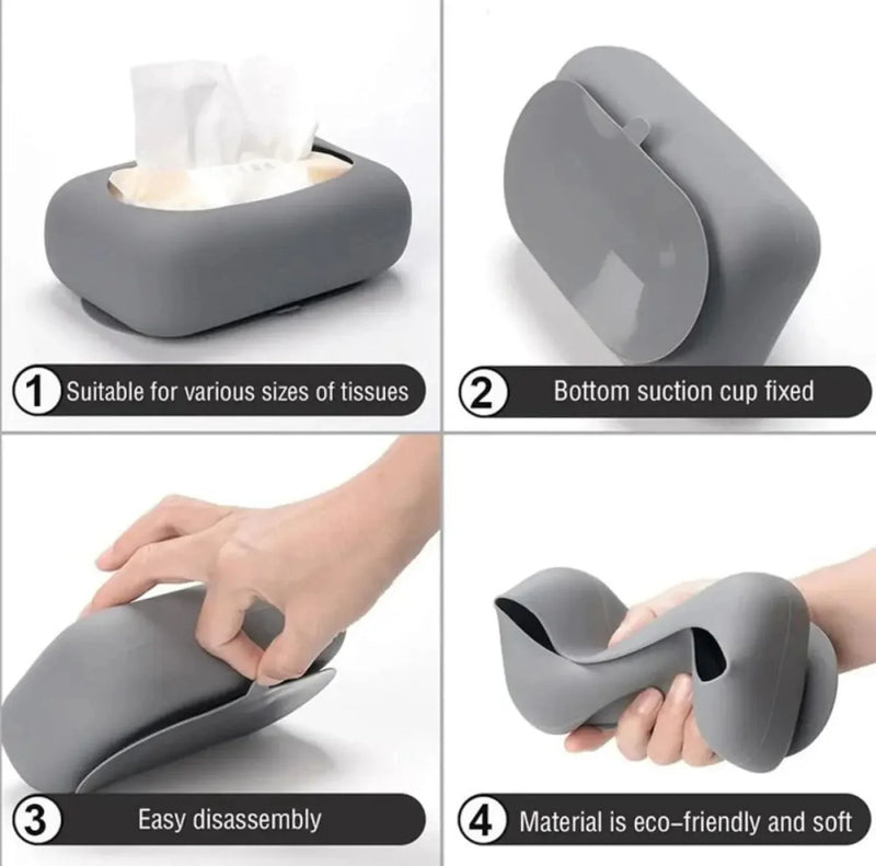 Silicone Suction Tissue Box