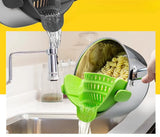 Adjustable Silicone Colander Strainer for Pots and Bowls