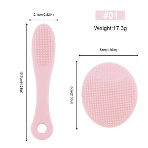 3-in-1 Silicone Facial Cleansing Brush Set