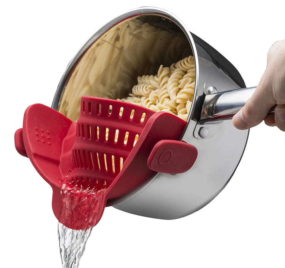 Adjustable Silicone Colander Strainer for Pots and Bowls