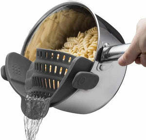 Adjustable Silicone Colander Strainer for Pots and Bowls