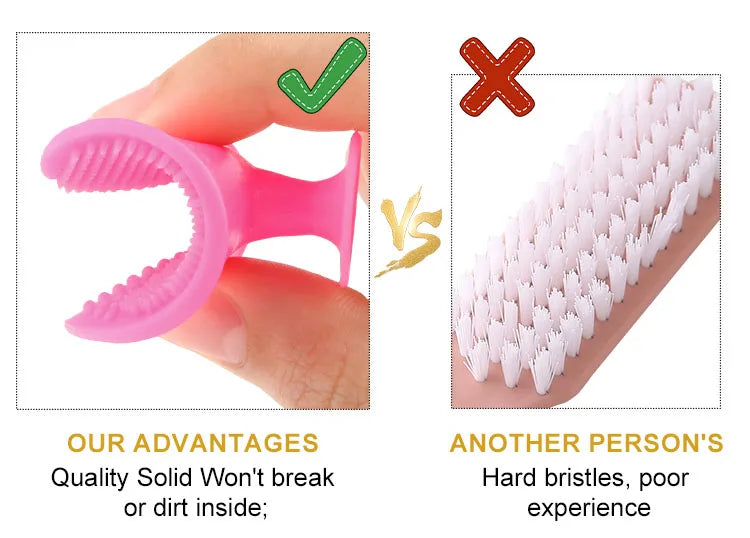 3-in-1 Silicone Facial Cleansing Brush Set