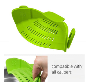 Adjustable Silicone Colander Strainer for Pots and Bowls