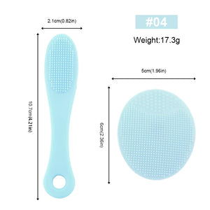 3-in-1 Silicone Facial Cleansing Brush Set