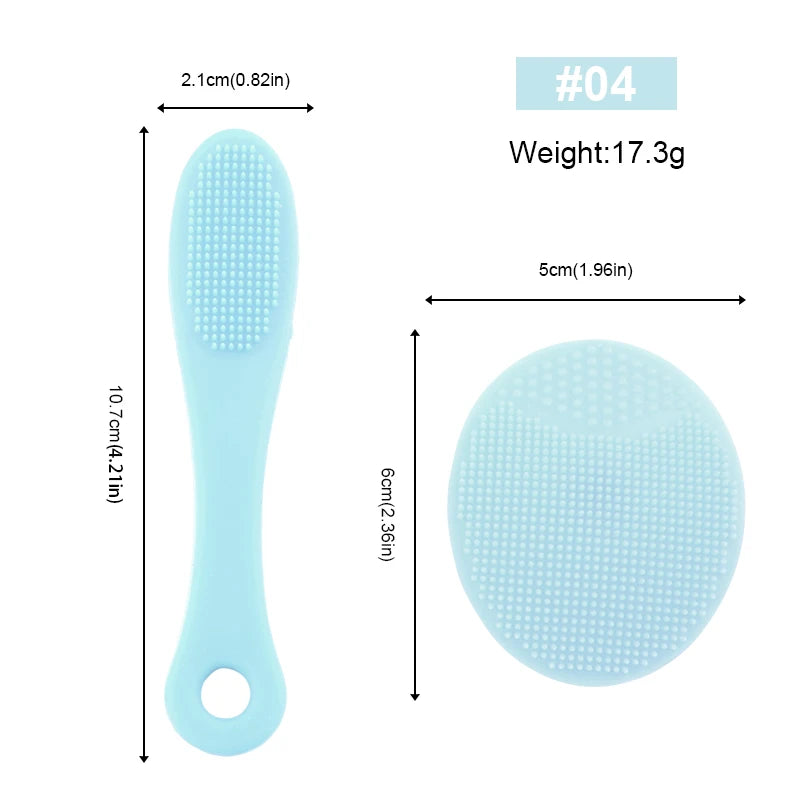 3-in-1 Silicone Facial Cleansing Brush Set