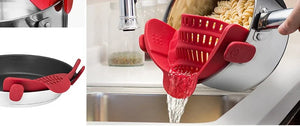 Adjustable Silicone Colander Strainer for Pots and Bowls