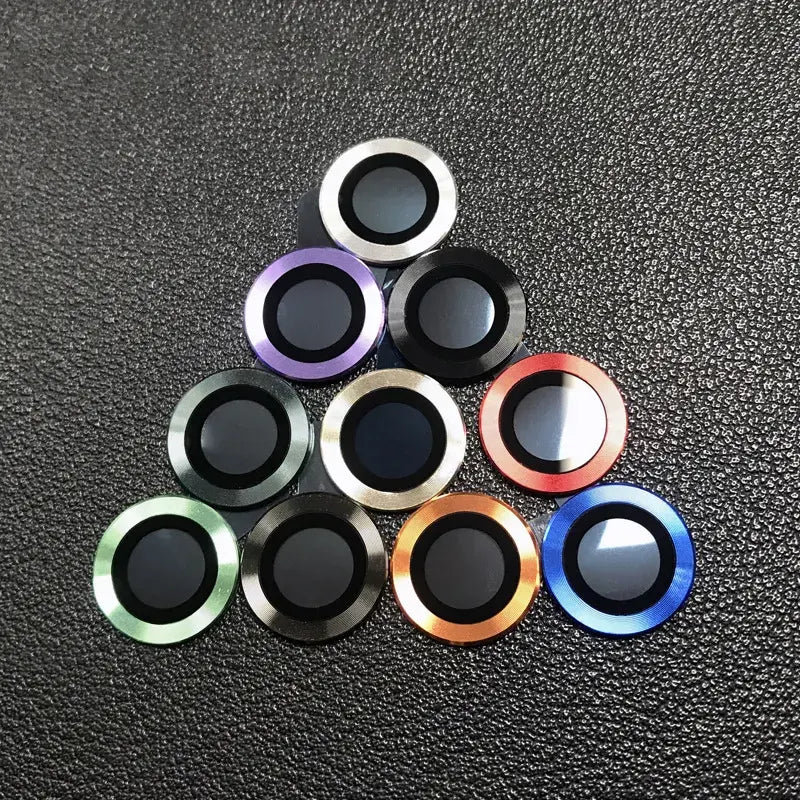 Metal Ring Tempered Glass Camera Lens Protectors