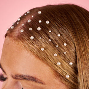 Pearl Stickers Acrylic Stickers For Hair 12 strips