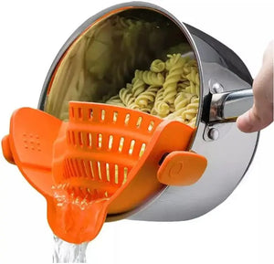 Adjustable Silicone Colander Strainer for Pots and Bowls