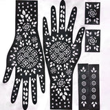 4 PCs Mehndi Stencils + 2 Mehndi