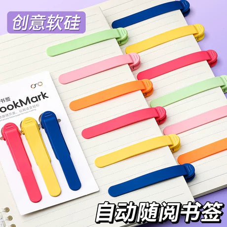 Silicone Bookmark Clip (pack of 3)