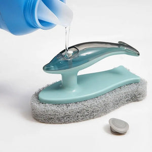 Soap Dispenser Dolphin-Shaped Kitchen Brush