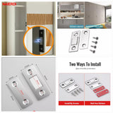 SELF ADHESIVE MAGNETIC CABINET DOOR CATCHER (PAIR OF 4)