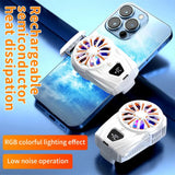 Mobile Phone Cooler Universal RGB Cooling Radiator Fan