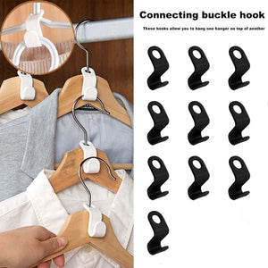 Space-Saving Clothes Hanger Hooks (PACK OF 10)