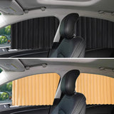 4 Pack Slidable Magnetic Car Side Window Sun Shade Curtain