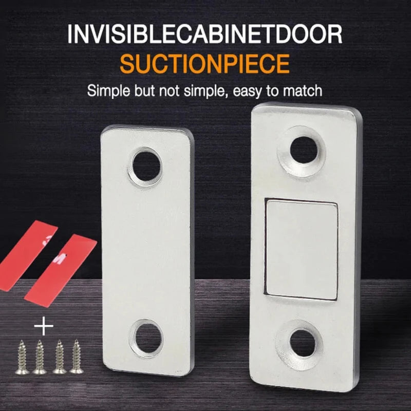 SELF ADHESIVE MAGNETIC CABINET DOOR CATCHER (PAIR OF 4)