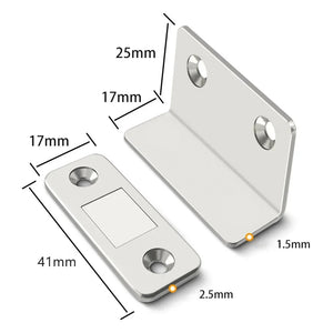 SELF ADHESIVE MAGNETIC CABINET DOOR CATCHER (PAIR OF 4)