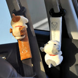 Cute Cartoon Car Seat Strap Belt Cushion Cover Stuffed- Pack of 2