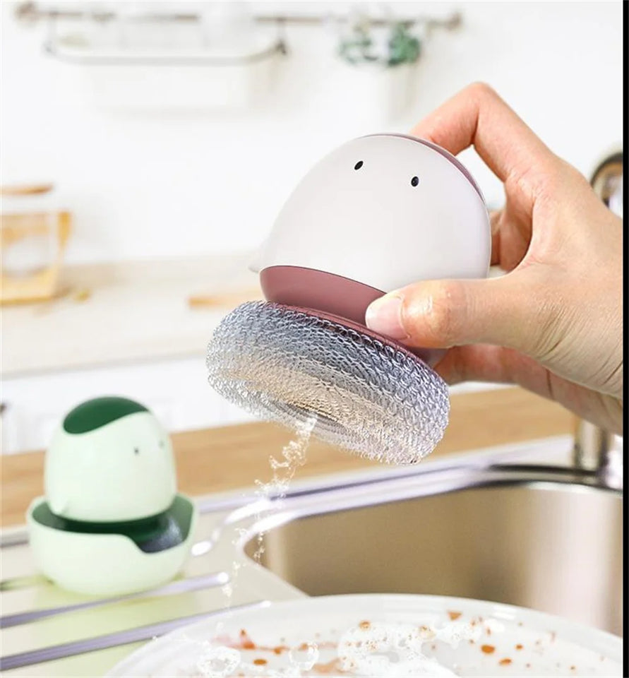 Kitchen Dishwashing Sponge Cartoon Automatic Liquid