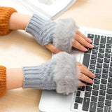 Half Finger Mittens Ladies Gloves