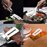 Stainless Steel Lift and flip Frying Tong (pack of 2)