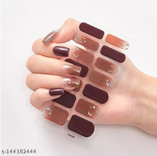 High Quality Nails Sticker (Pack of 36 pcs) with different designs