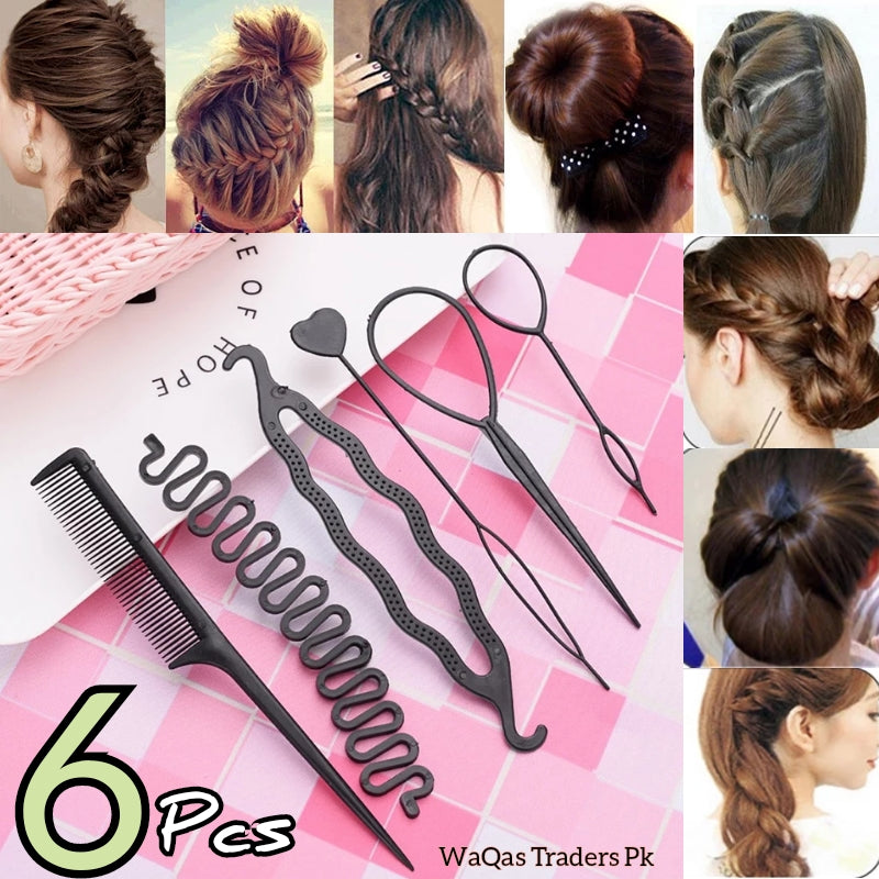 6PCS HAIRSTYLE BRAIDING TOOLS (PAIR OF 2)